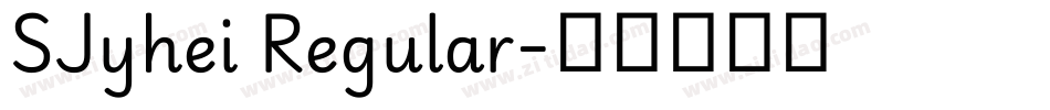 SJyhei Regular字体转换